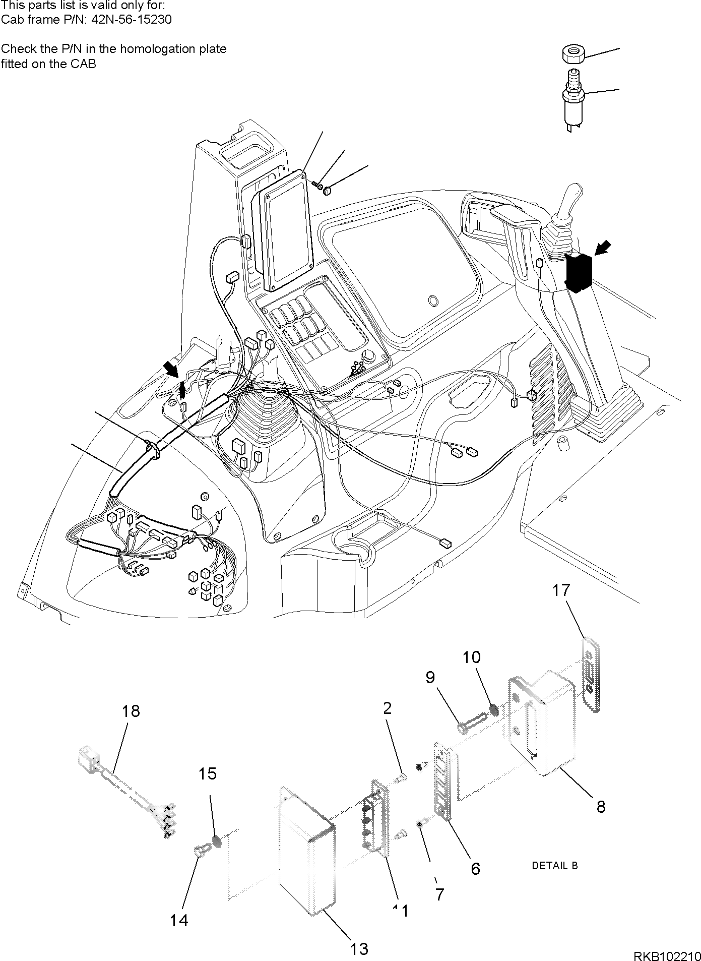 Part 54. ELECTRICAL SYSTEM (CAB) (WITH BACKHOE SERVOCONTROL) (3/5) [1571]