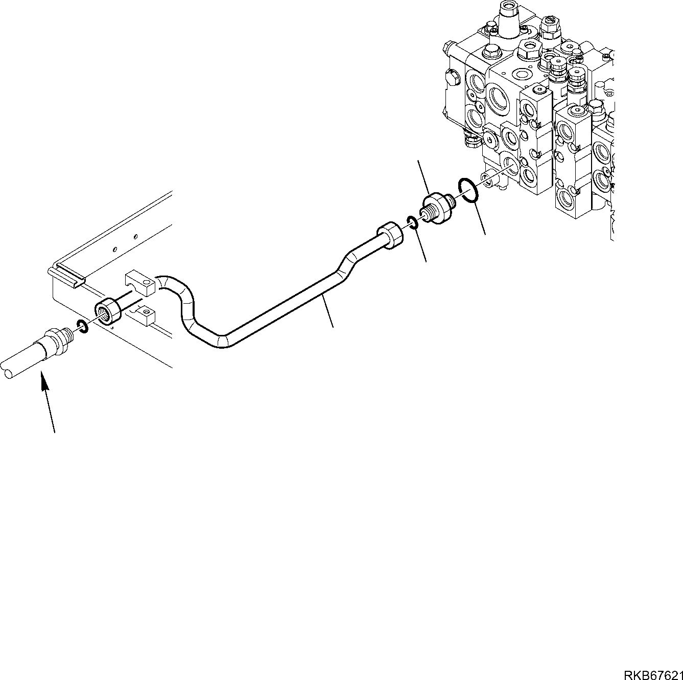 Part 85. HYDRAULIC PIPING (DRAIN LINE) (1/2) [6410]