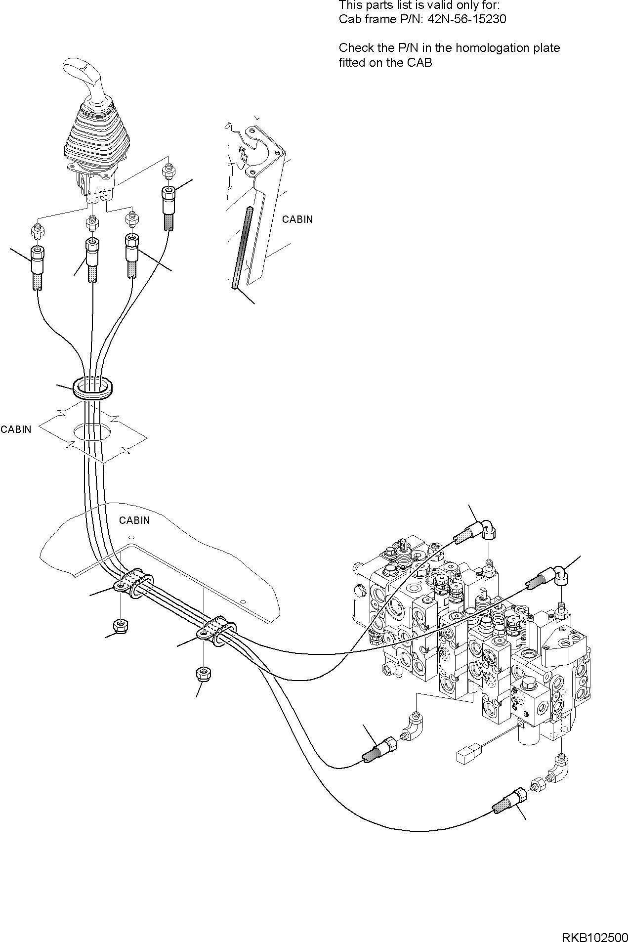 Part 111. HYDRAULIC PIPING (SERVOCONTROL LINE) (SHOVEL BUCKET LIFTING AND TIPPING LINE) [6476]