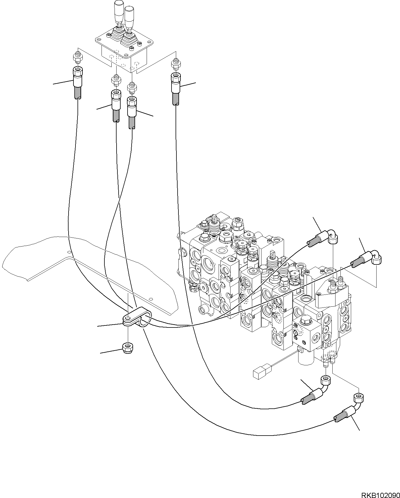 Part 114. HYDRAULIC PIPING (SERVOCONTROL LINE) (OUTRIGGERS) [6495]