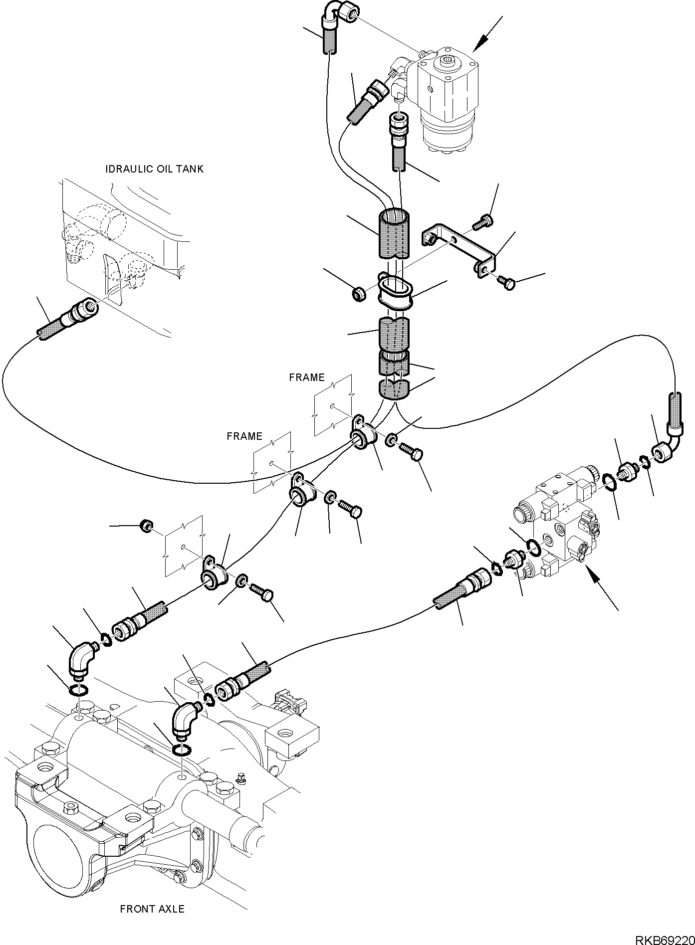 Part 117. HYDRAULIC PIPING (STEERING LINE) (3/4) [6505]