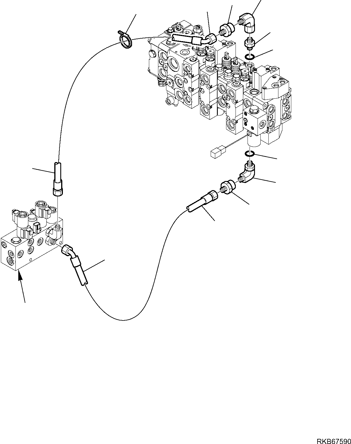 Part 131. HYDRAULIC PIPING (SERVOCONTROL LINE) (BUCKET 4 IN 1 LINE) [6620]