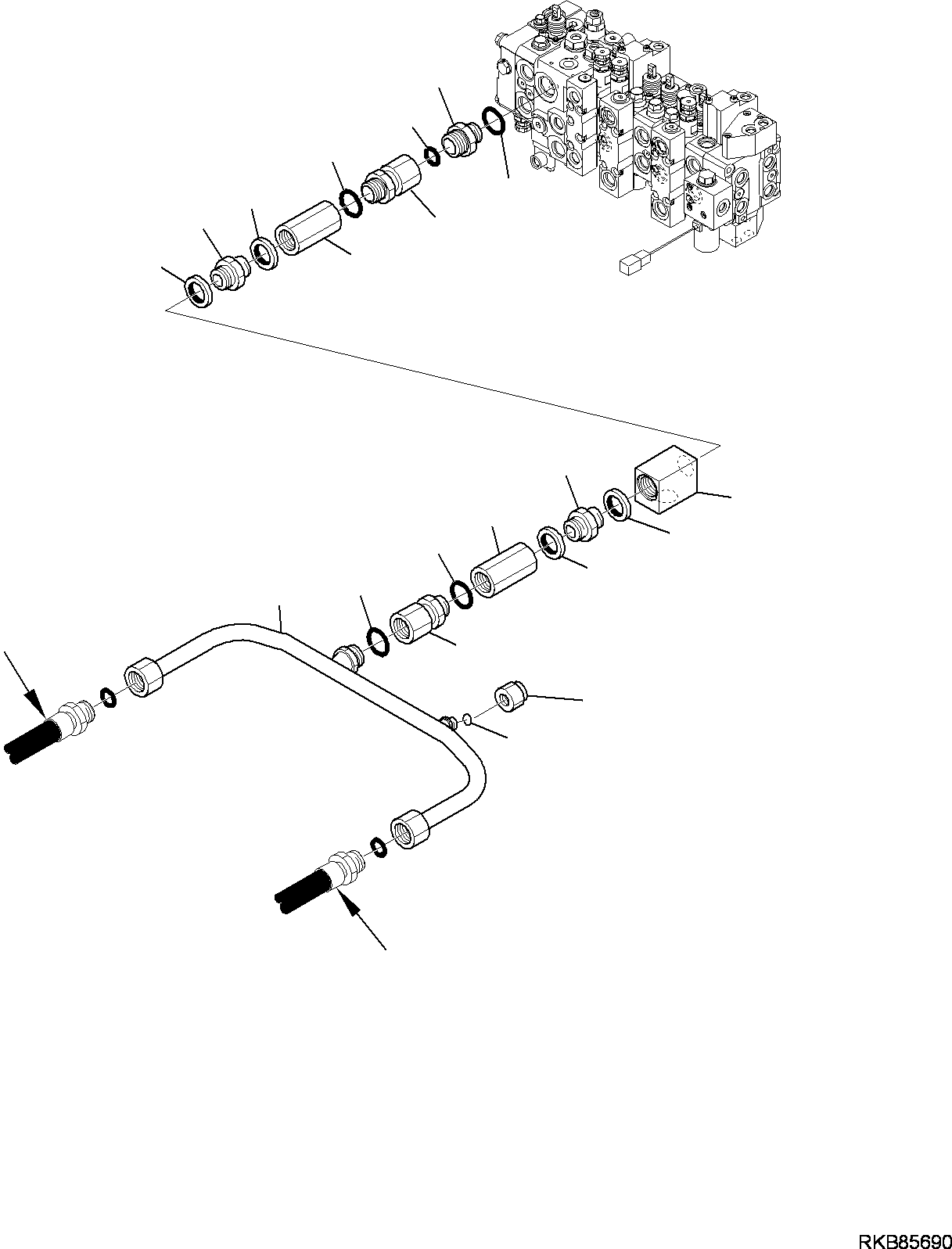 Part 38. HYDRAULIC PIPING (RETURN LINE) (1/5) [6415]
