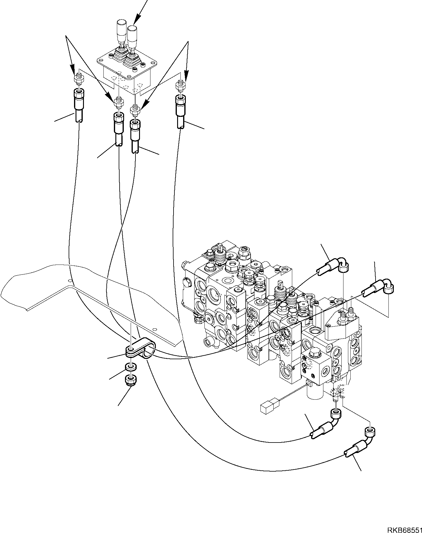 Part 53. HYDRAULIC PIPING (SERVOCONTROL LINE) (OUTRIGGERS) [6495]