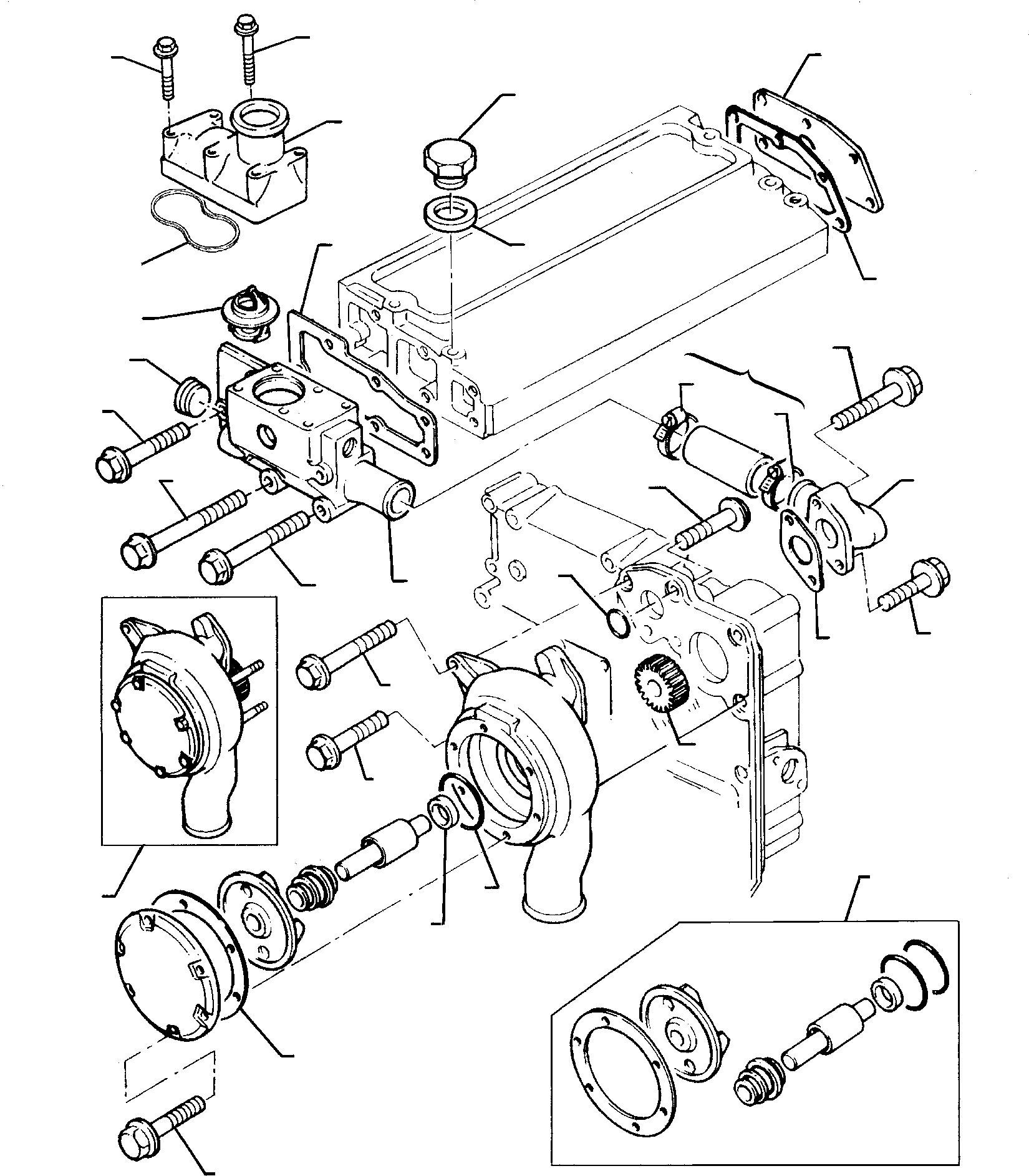 Part 43. WATER PUMP AND THERMOSTAT (ASPIRATED ENGINE) [0501]