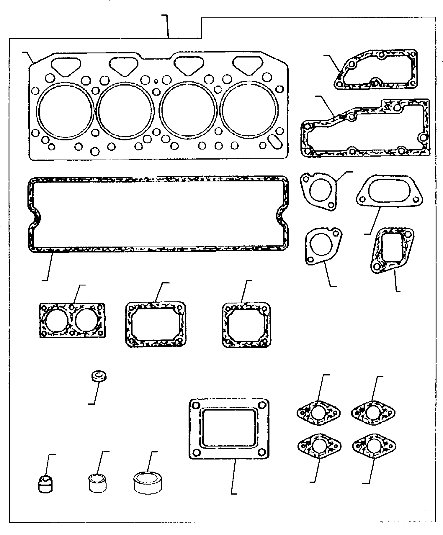 Part 55. JOINTS AND GASKETS-TOP SERVICE KIT (ASPIRATED ENGINE) [0991]