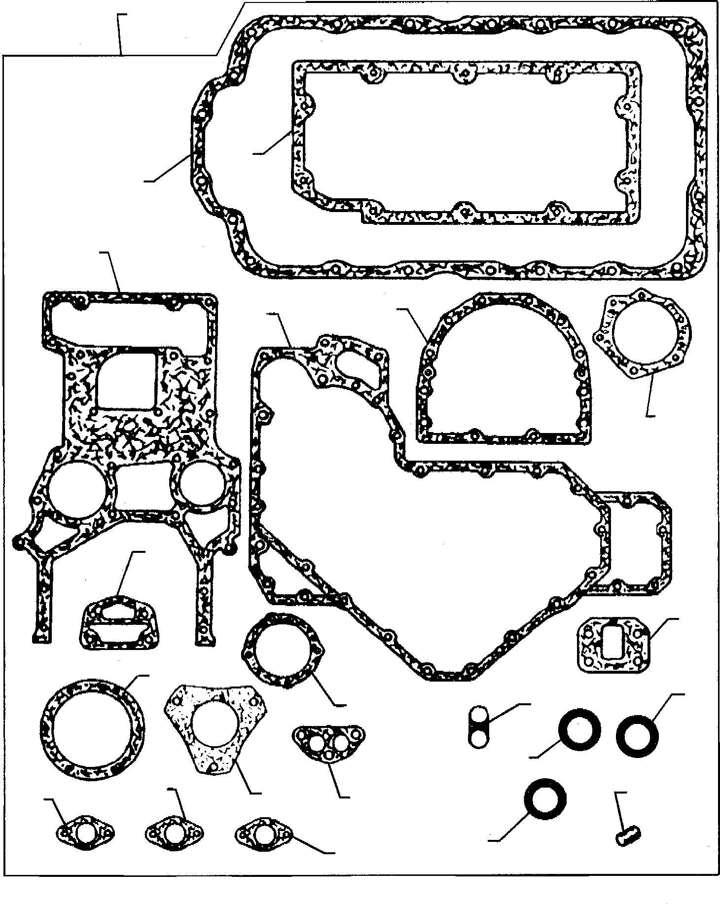 Part 57. JOINTS AND GASKETS-BOTTOM SERVICE KIT (ASPIRATED ENGINE) [0993]