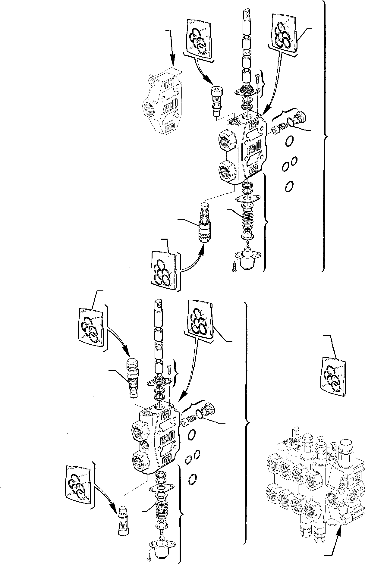 Part 10. BACKHOE CONTROL VALVE (3/3) [6253]