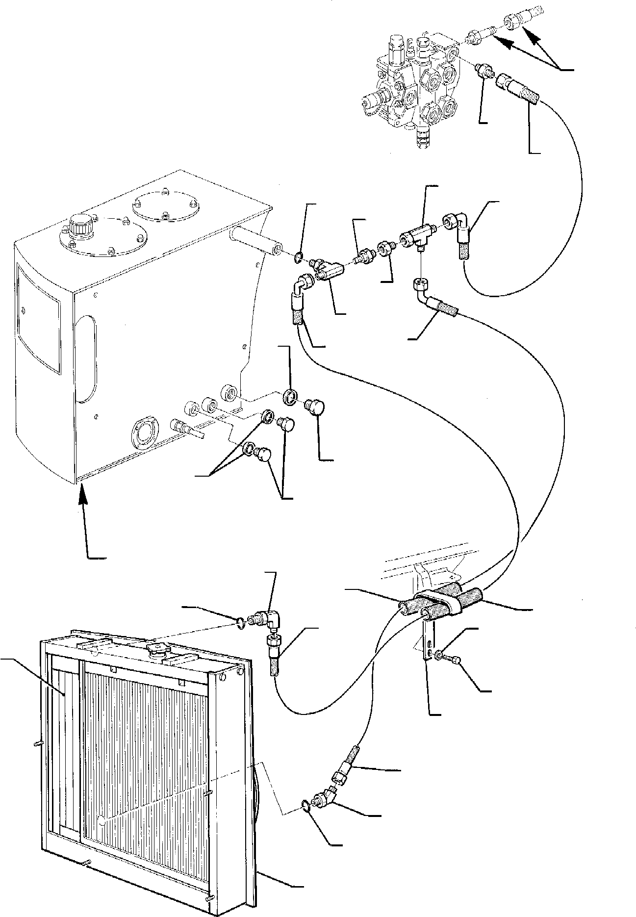 Part 18. HYDRAULIC PIPING (OIL COOLER AND RETURN LINE) [6521]