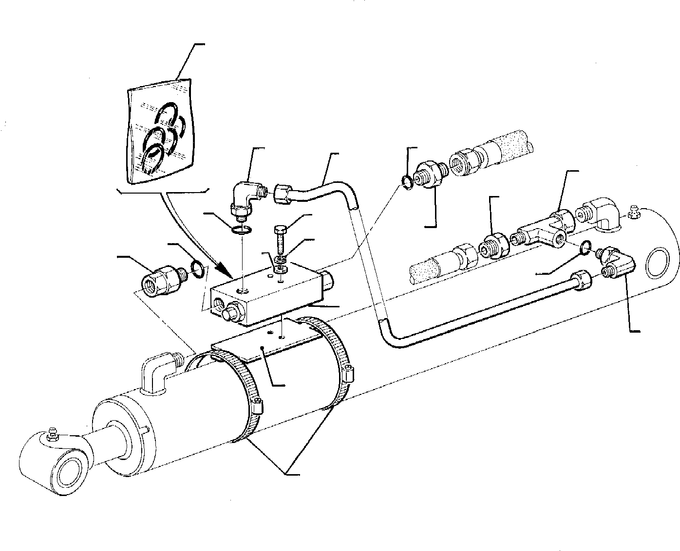 Part 35. HYDRAULIC PIPING (ARM CYLINDER LINE) (SAFETY VALVE) [6735]