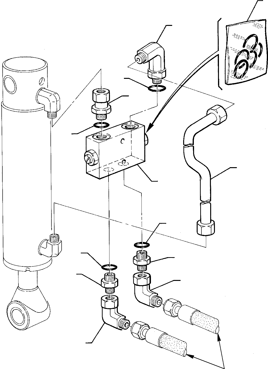 Part 40. HYDRAULIC PIPING (HORIZONTAL OUTRIGGER CYLINDER LINE) (SAFETY VALVE) [6765]