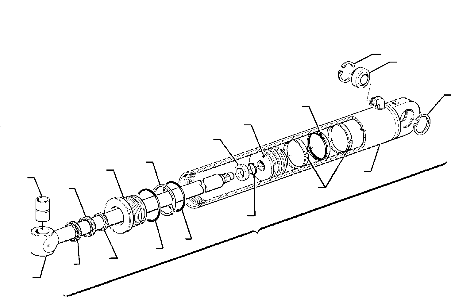 Part 16. ARM CYLINDER (FOR SIDE DIGGING BOOM) [7215]