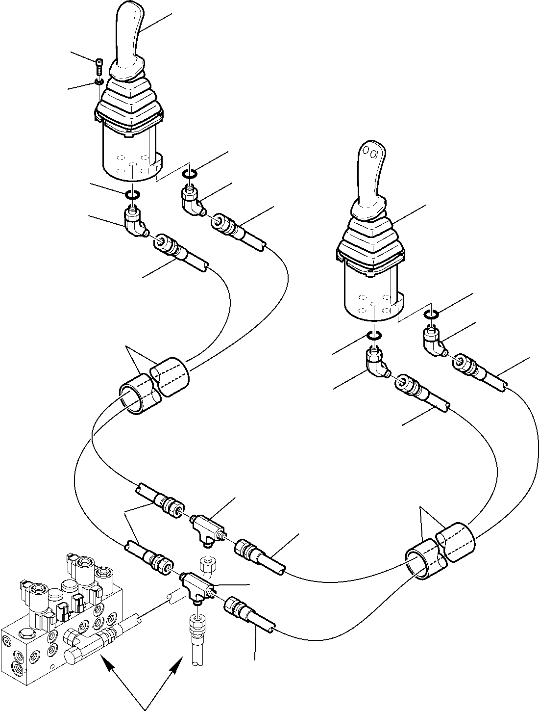 Part 6450. HYDRAULIC PIPING (SERVOCONTROL DELIVERY AND RETURN LINE) (BACKHOE LINE) [6450]