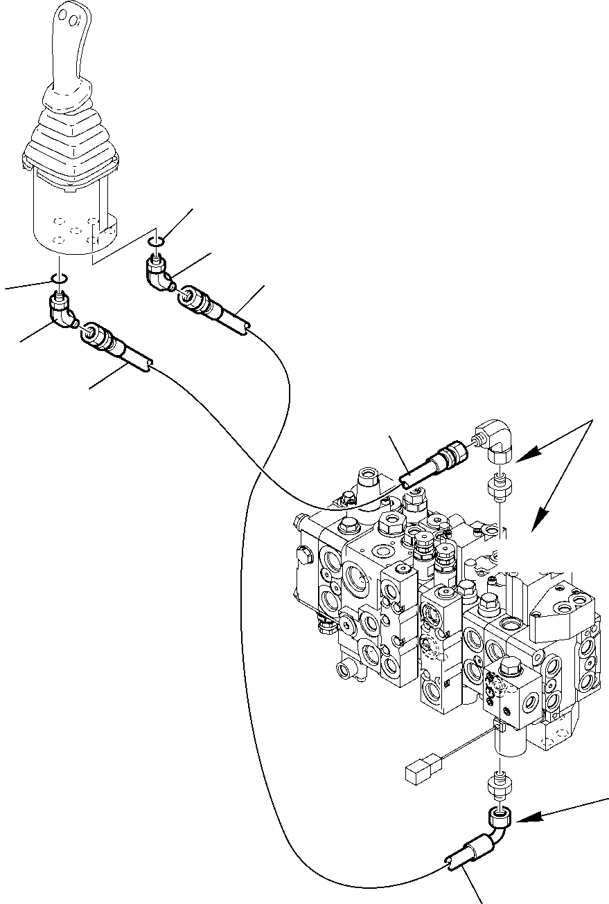 Part 6725. HYDRAULIC PIPING (BOOM CYLINDER LINE) (SERVOCONTROL LINE) [6725]