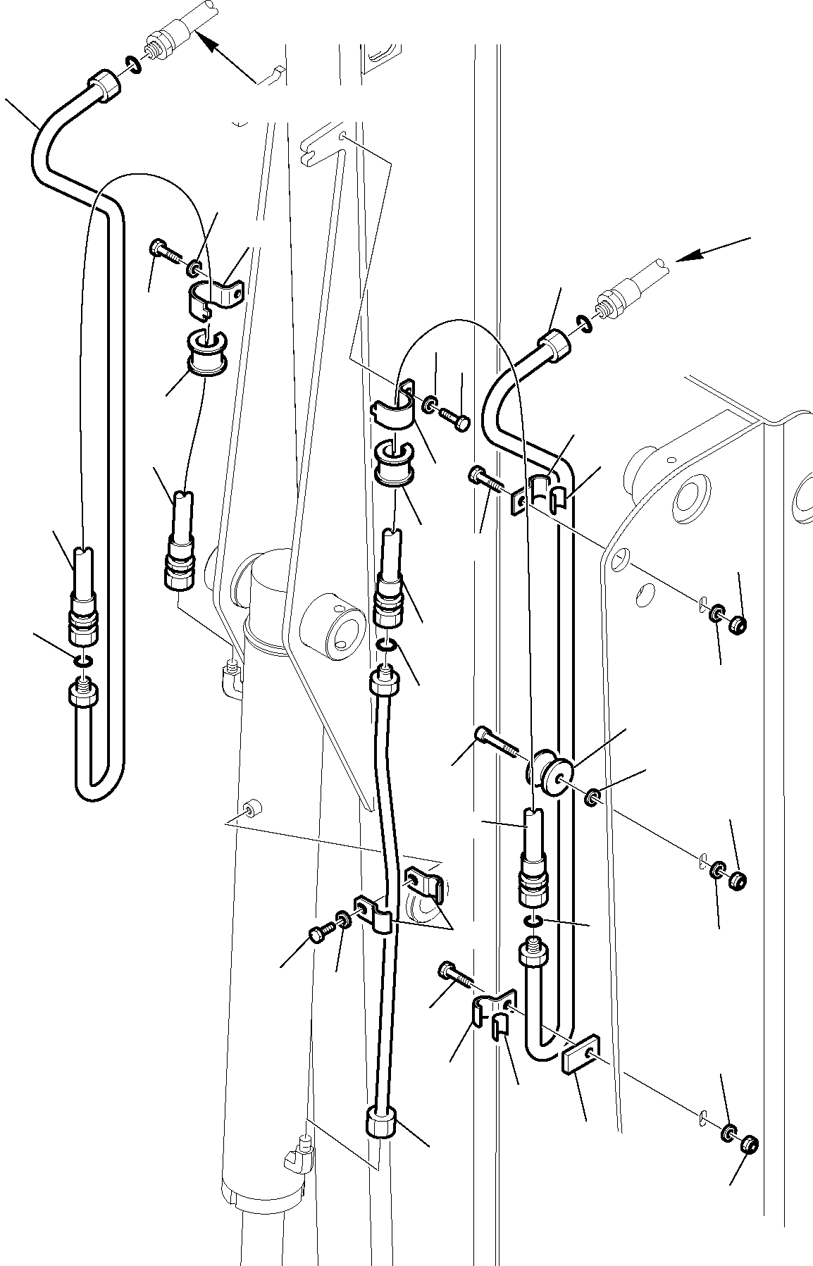 Part 6750. HYDRAULIC PIPING (BUCKET LINE) (WITH TELESCOPIC ARM) [6750]