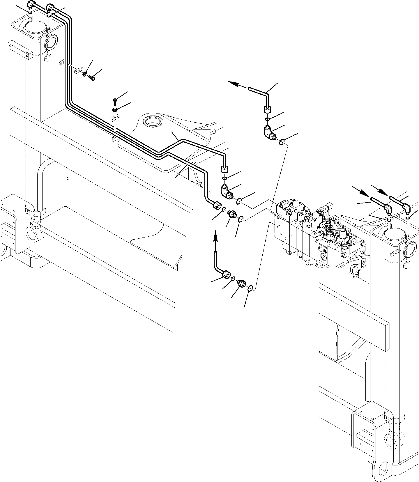 Part 6800. HYDRAULIC PIPING (OUTRIGGER LINE) (WITH 8-SPOOL CONTROL VALVE) [6800]