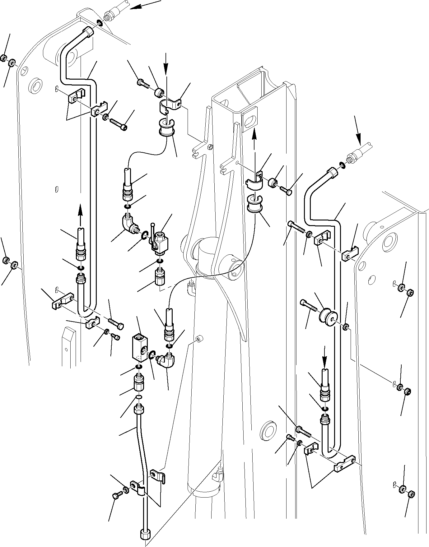 Part 6915. HYDRAULIC PIPING (CUTTING AND ROTATING BUCKET) (WITH TELESCOPIC ARM) (1/2) [6915]