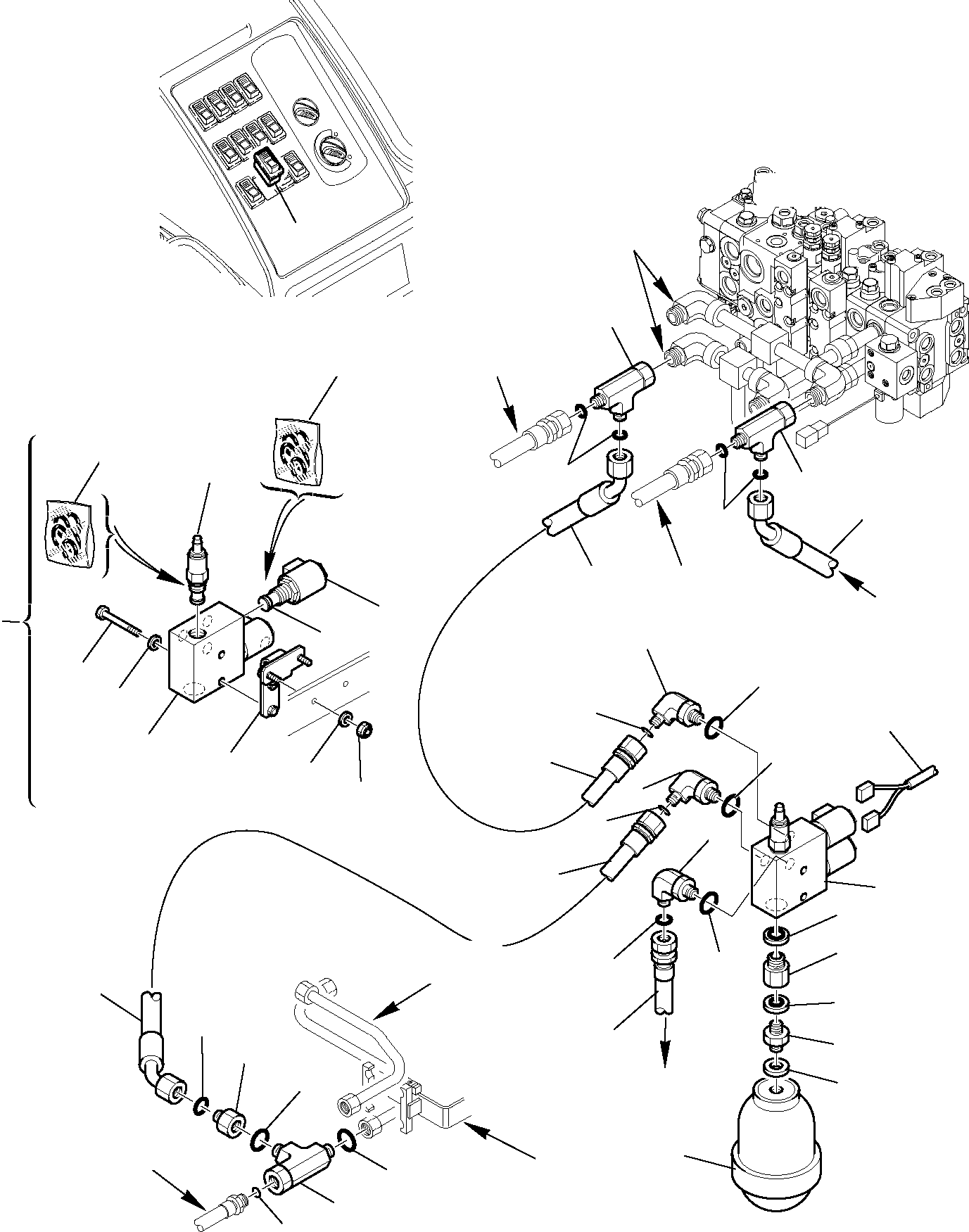 Part 6950. HYDRAULIC PIPING (RIDE CONTROL LINE) [6950]