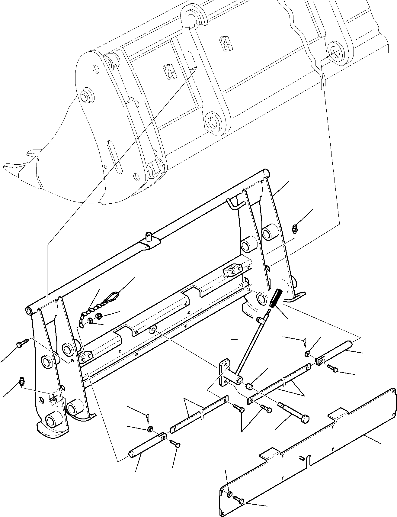 Part 7145. MECHANICAL QUICK COUPLING (FOR 4 IN 1 BUCKET) (TUV) [7145]