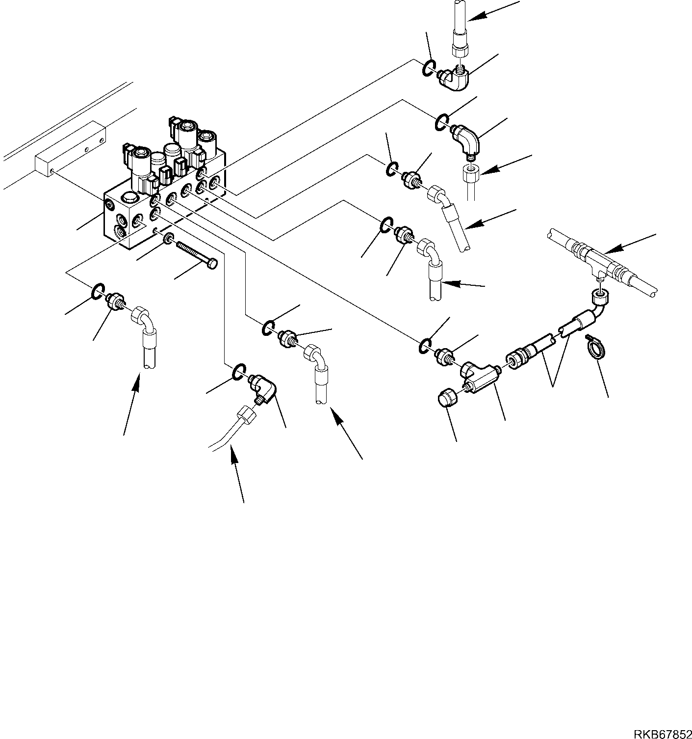 Part 47. SERVOCONTROL FEED UNIT (WITH BUCKET 4 IN 1) (CONNECTING PARTS) [6360]