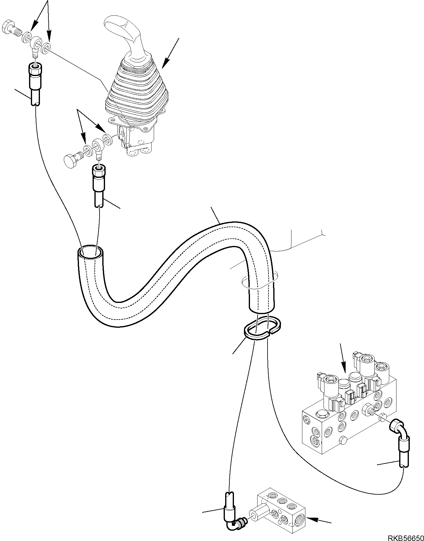 Part 73. HYDRAULIC PIPING (SERVOCONTROL DELIVERY AND RETURN LINE) (SHOVEL LINE) [6455]