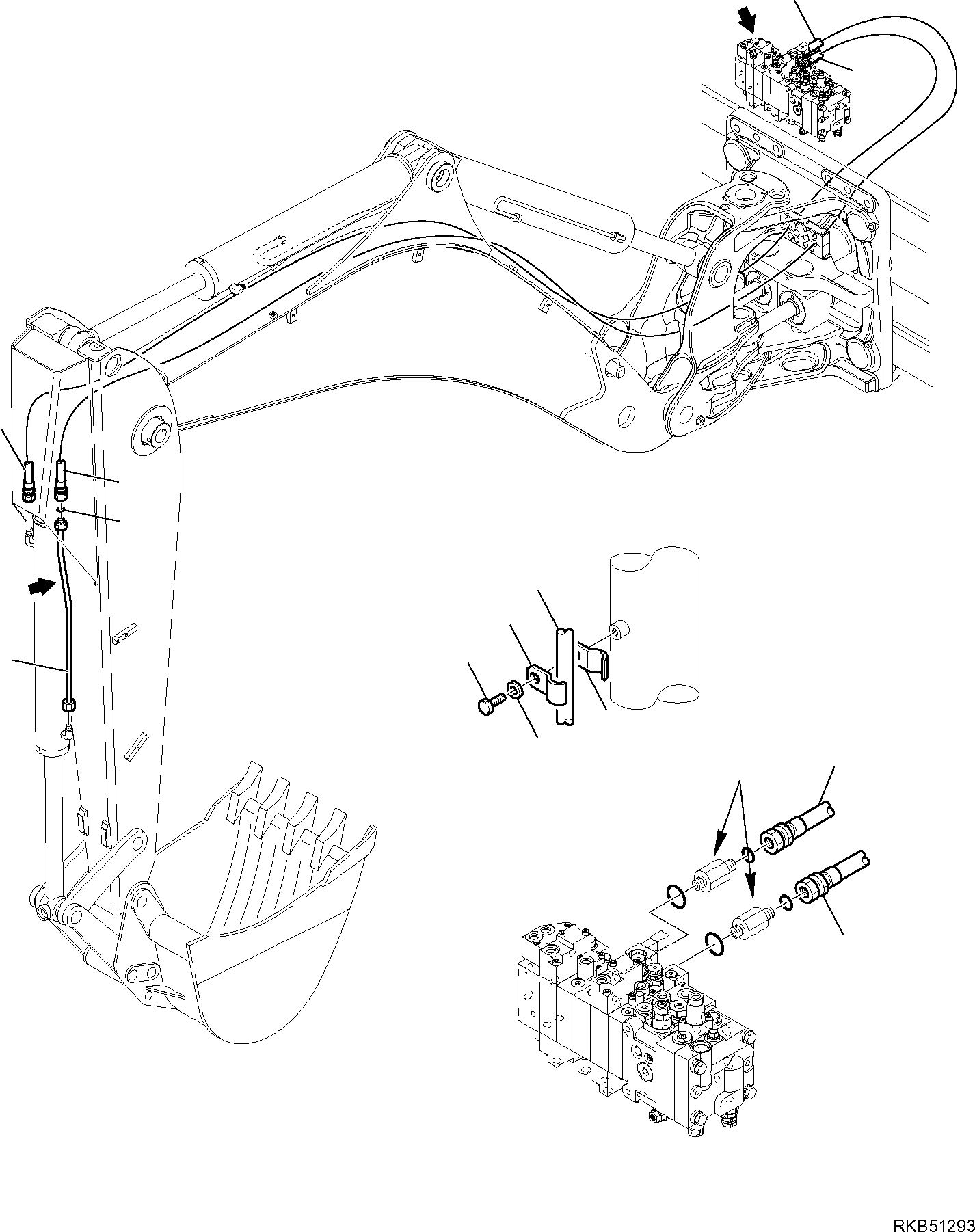 Part 115. HYDRAULIC PIPING (BUCKET LINE) [6740]