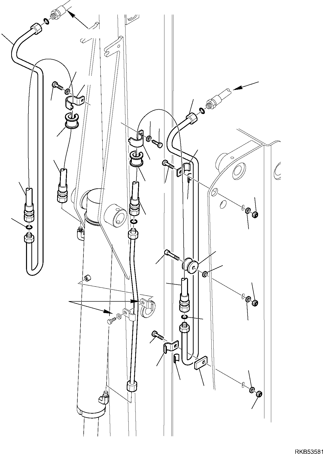 Part 117. HYDRAULIC PIPING (BUCKET LINE) (WITH TELESCOPIC ARM) (2/2) [6750]