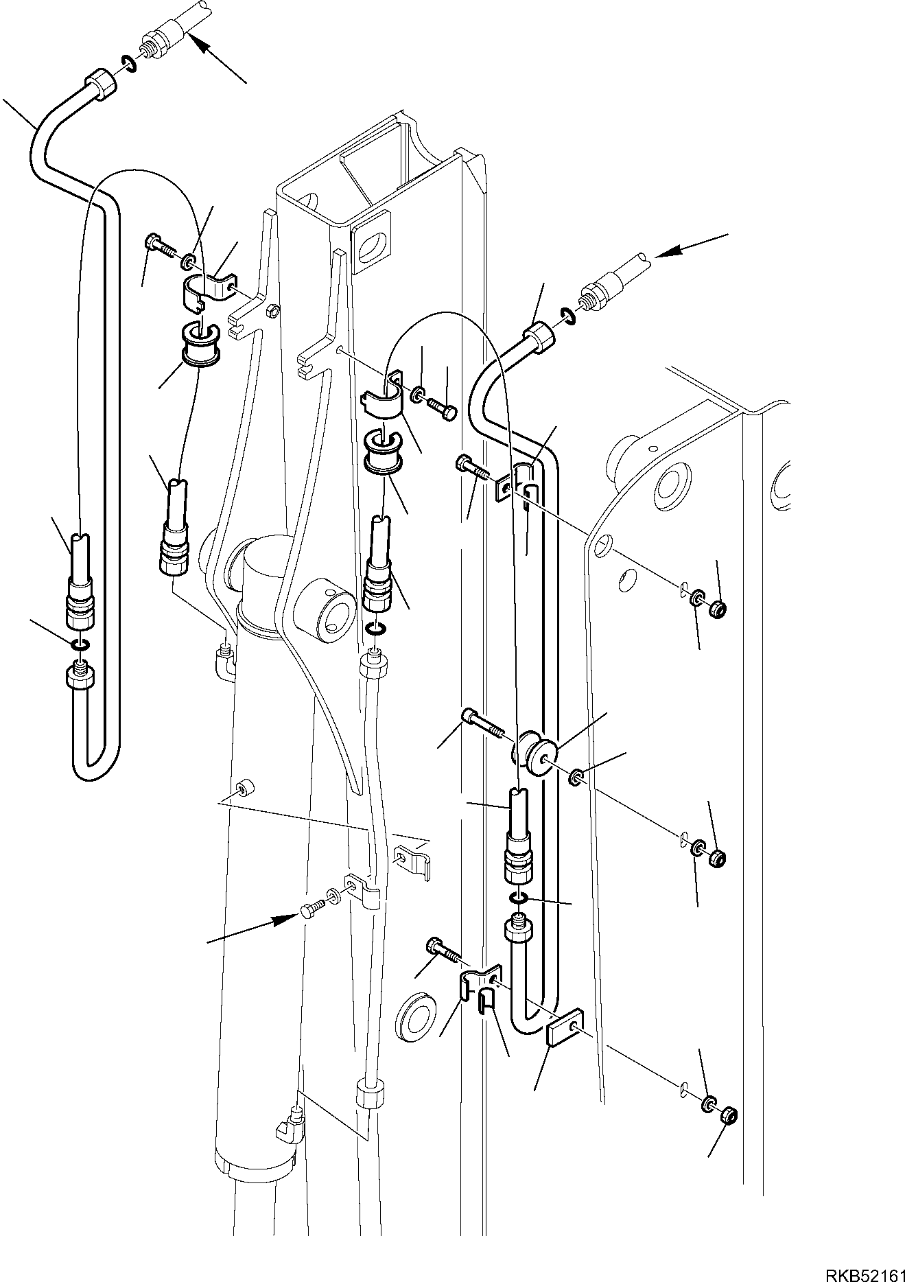 Part 118. HYDRAULIC PIPING (BUCKET LINE) (WITH TELESCOPIC ARM AND SIDE DIGGING BOOM) (2/2) [6751]