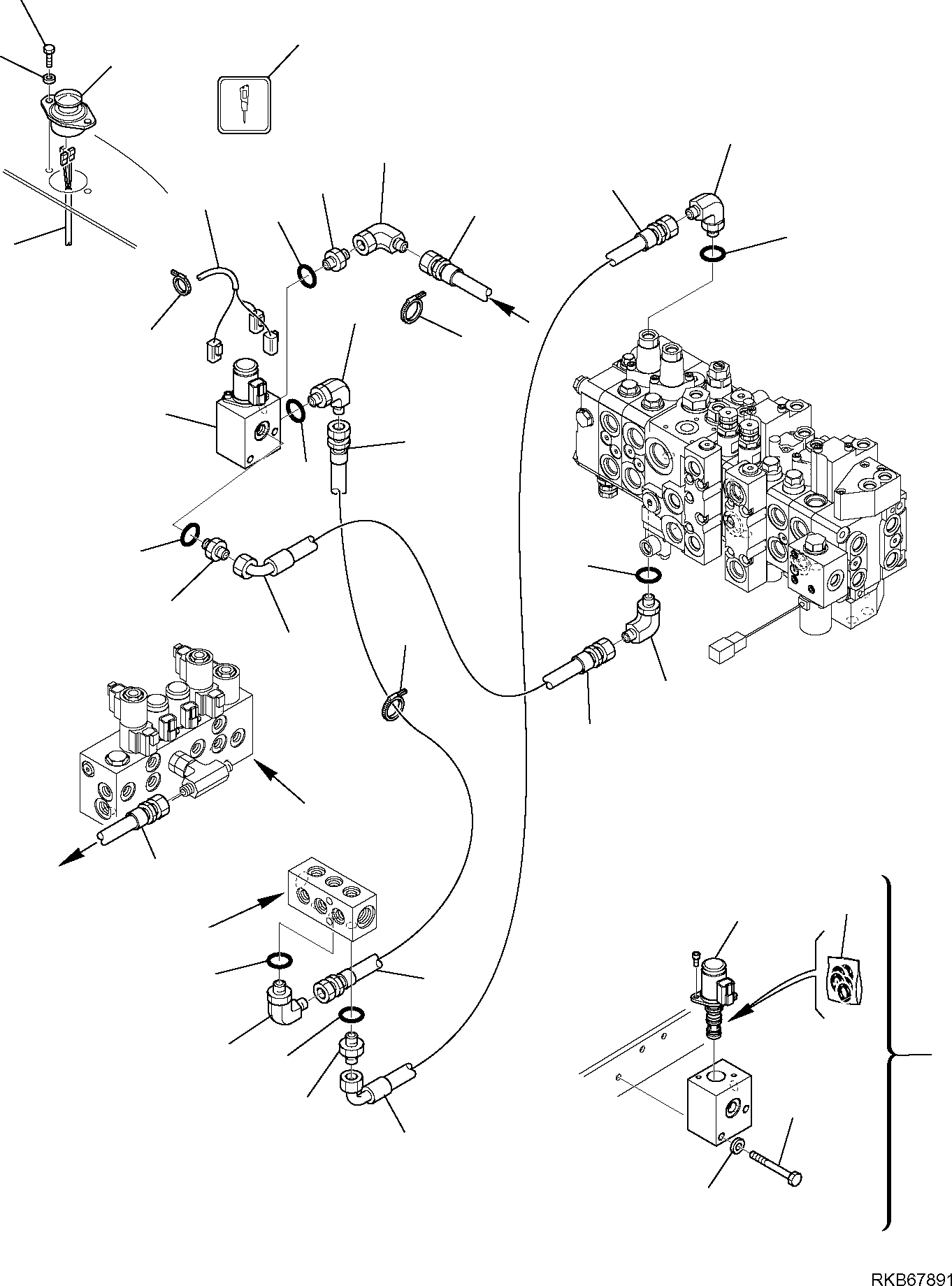 Part 125. HYDRAULIC PIPING (SERVOCONTROL LINE) (HAMMER LINE) [6775]