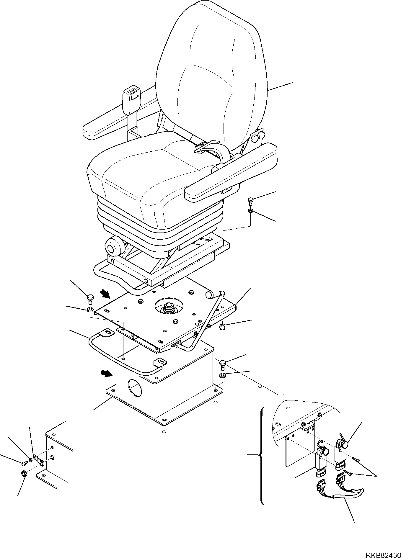 Part 39. OPERATOR'S SEAT (KAB SEATING MODEL 411) (1/2) [5710]