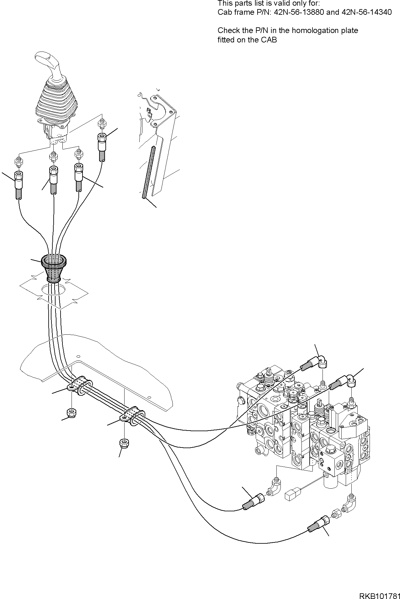 Part 83. HYDRAULIC PIPING (SERVOCONTROL LINE) (SHOVEL BUCKET LIFTING AND TIPPING LINE) [6475]