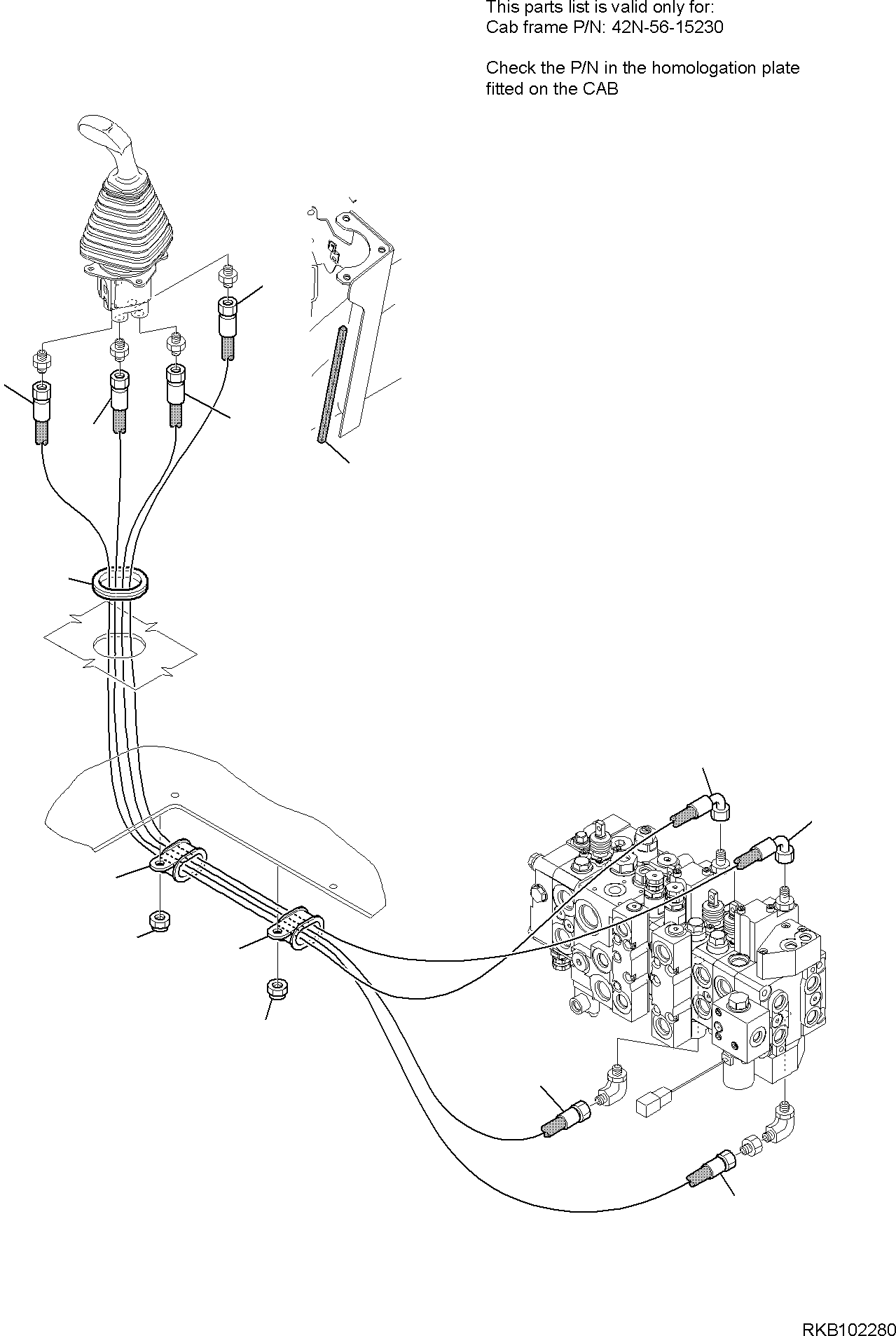 Part 84. HYDRAULIC PIPING (SERVOCONTROL LINE) (SHOVEL BUCKET LIFTING AND TIPPING LINE) [6476]