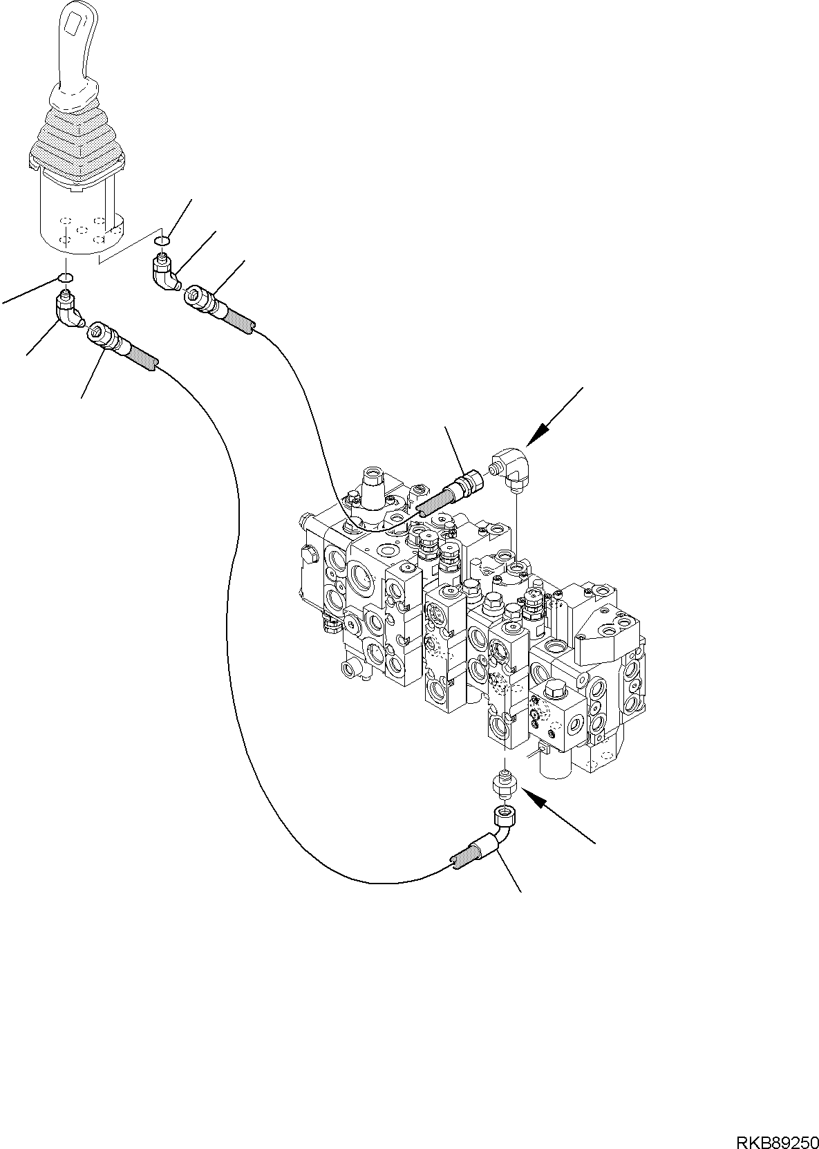 Part 149. HYDRAULIC PIPING (SERVOCONTROL LINE) (BUCKET LINE) (WITH BACKHOE PATTERN CHANGE) [6757]