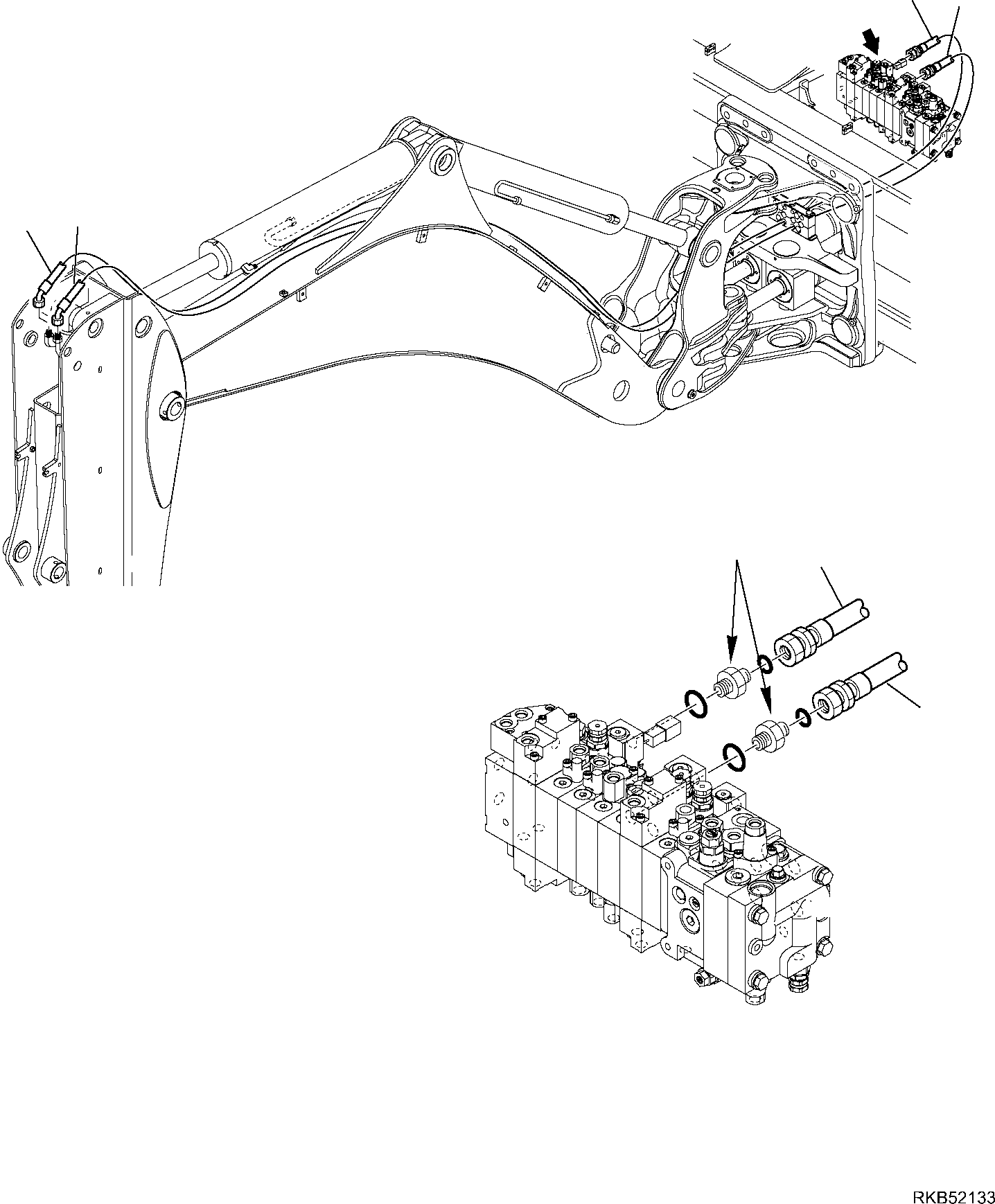 Part 150. HYDRAULIC PIPING (TELESCOPIC ARM LINE) [6760]