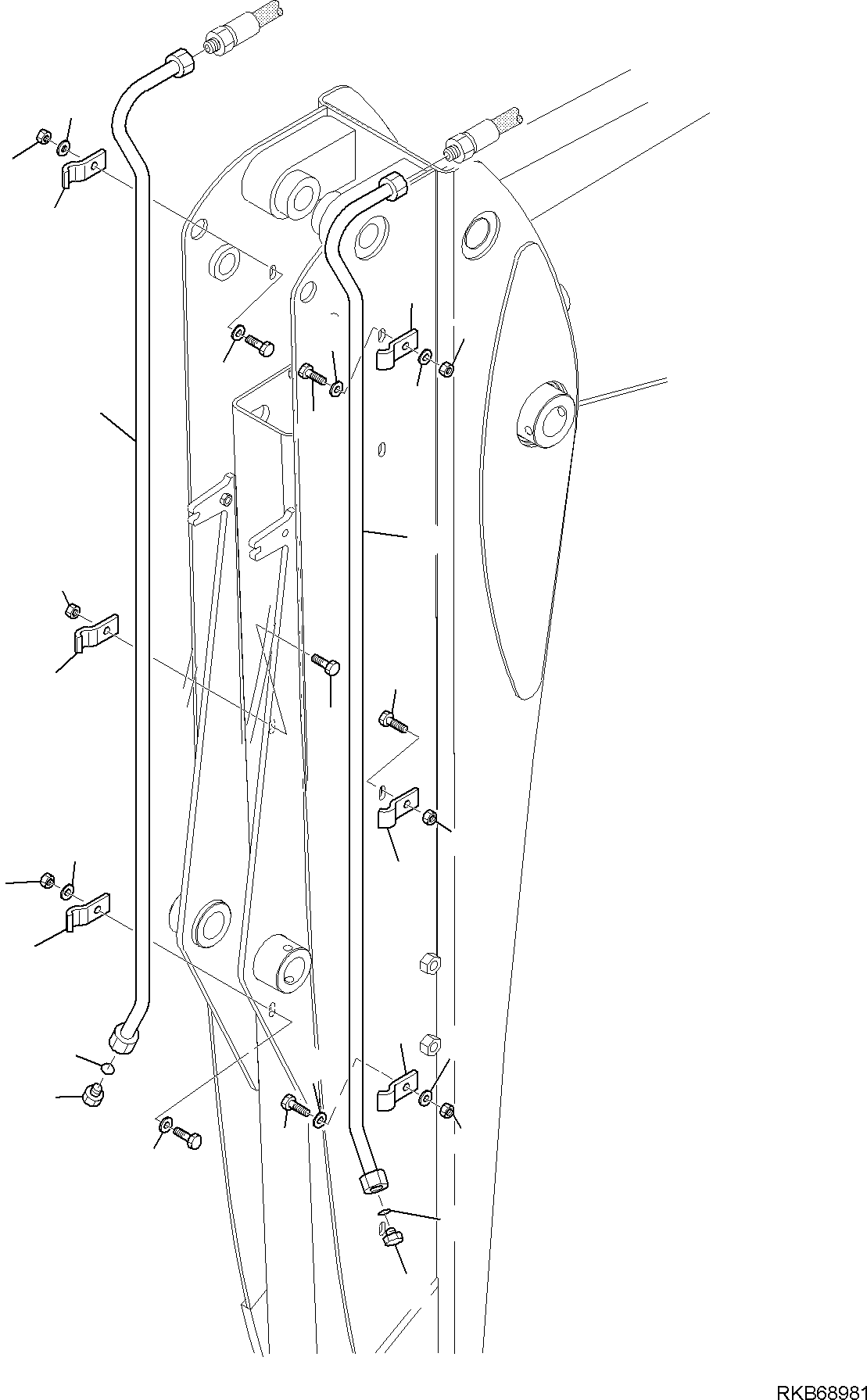 Part 161. HYDRAULIC PIPING (HAMMER LINE) (WITH TELESCOPIC ARM) (2/2) [6781]