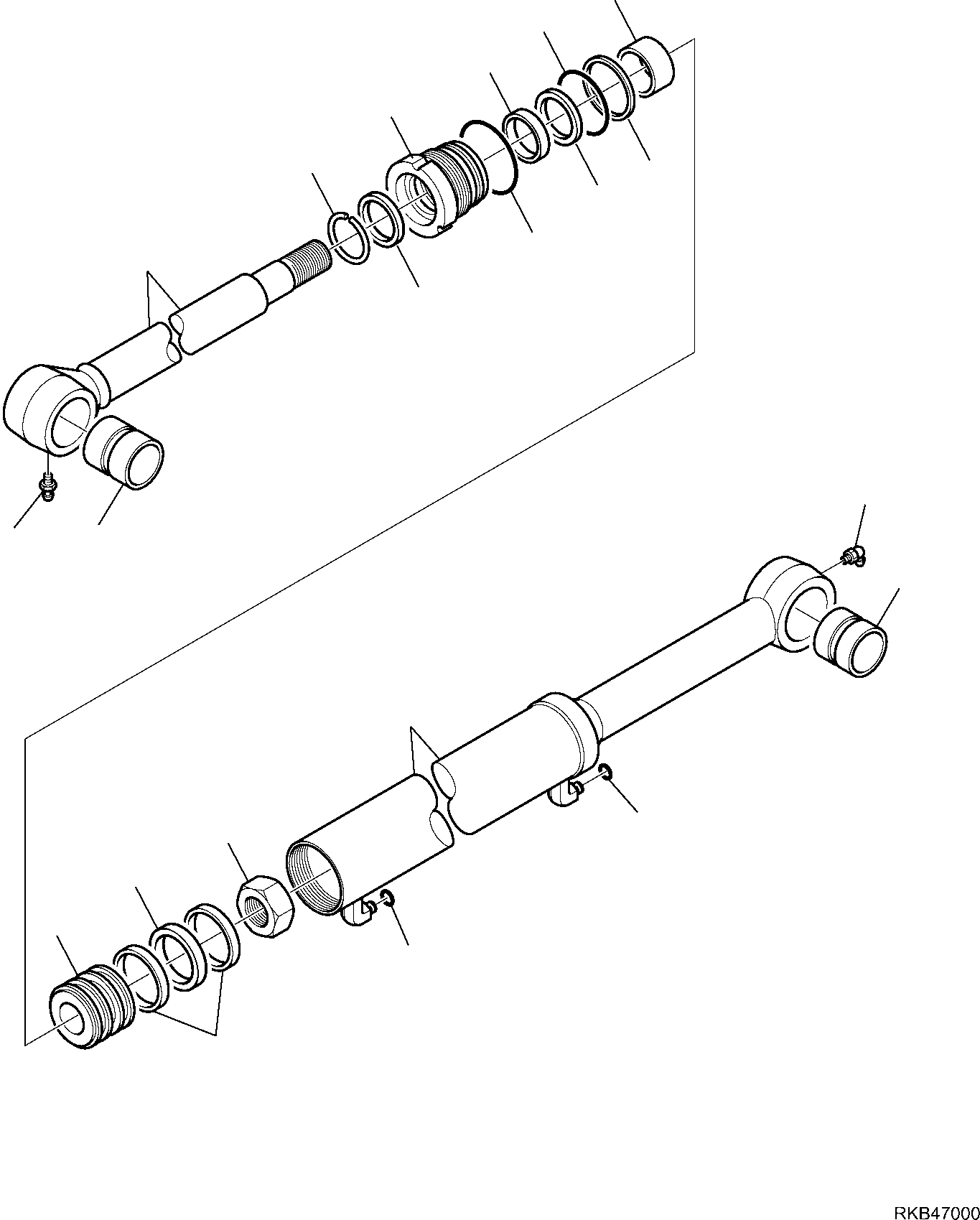 Part 9. SHOVEL BUCKET TIPPING CYLINDER (L.H.) [7040]