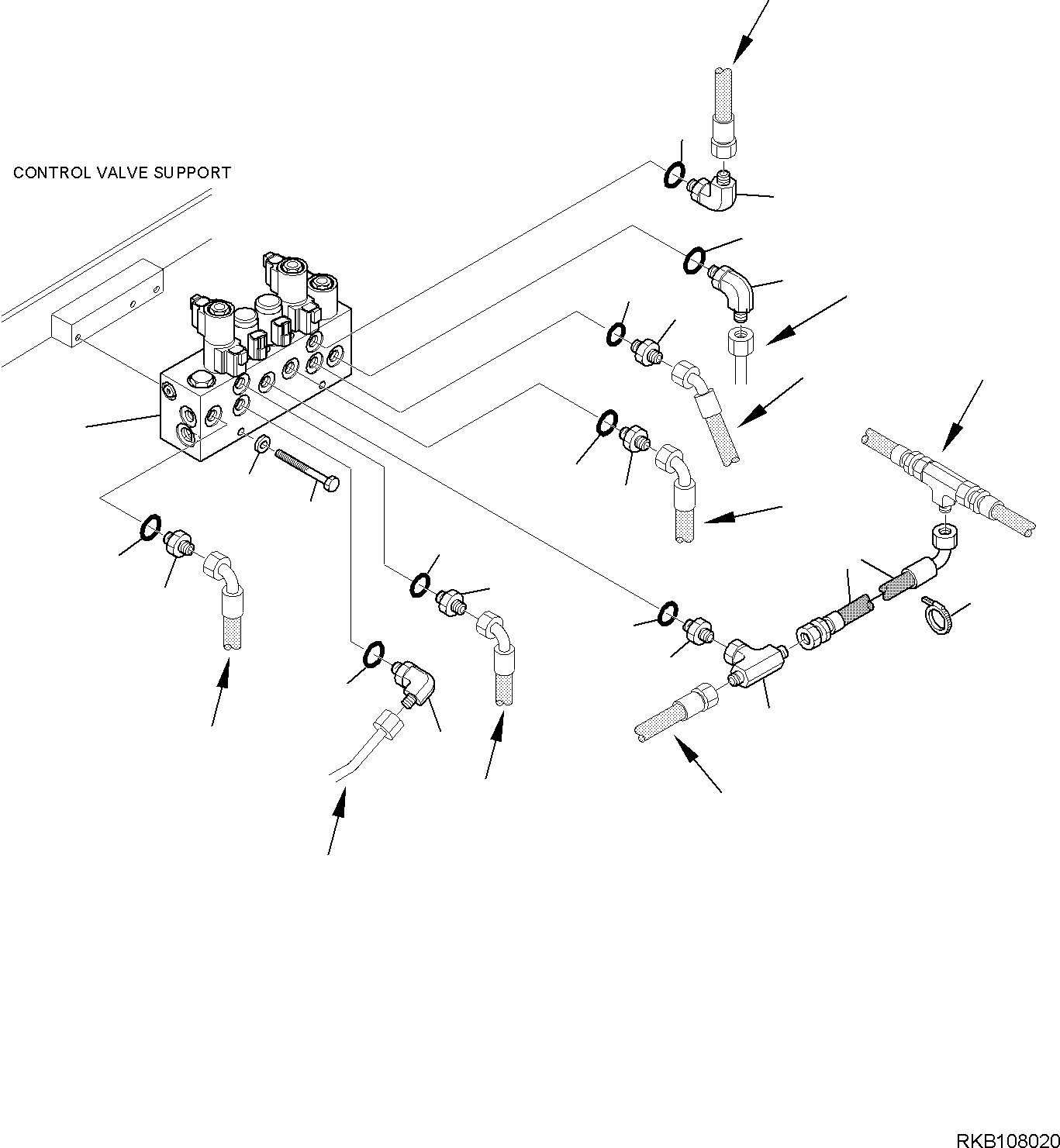 Part 33. SERVOCONTROL FEED UNIT (WITH BUCKET 4 IN 1 AND TELESCOPIC ARM) (CONNECTING PARTS) [6362]