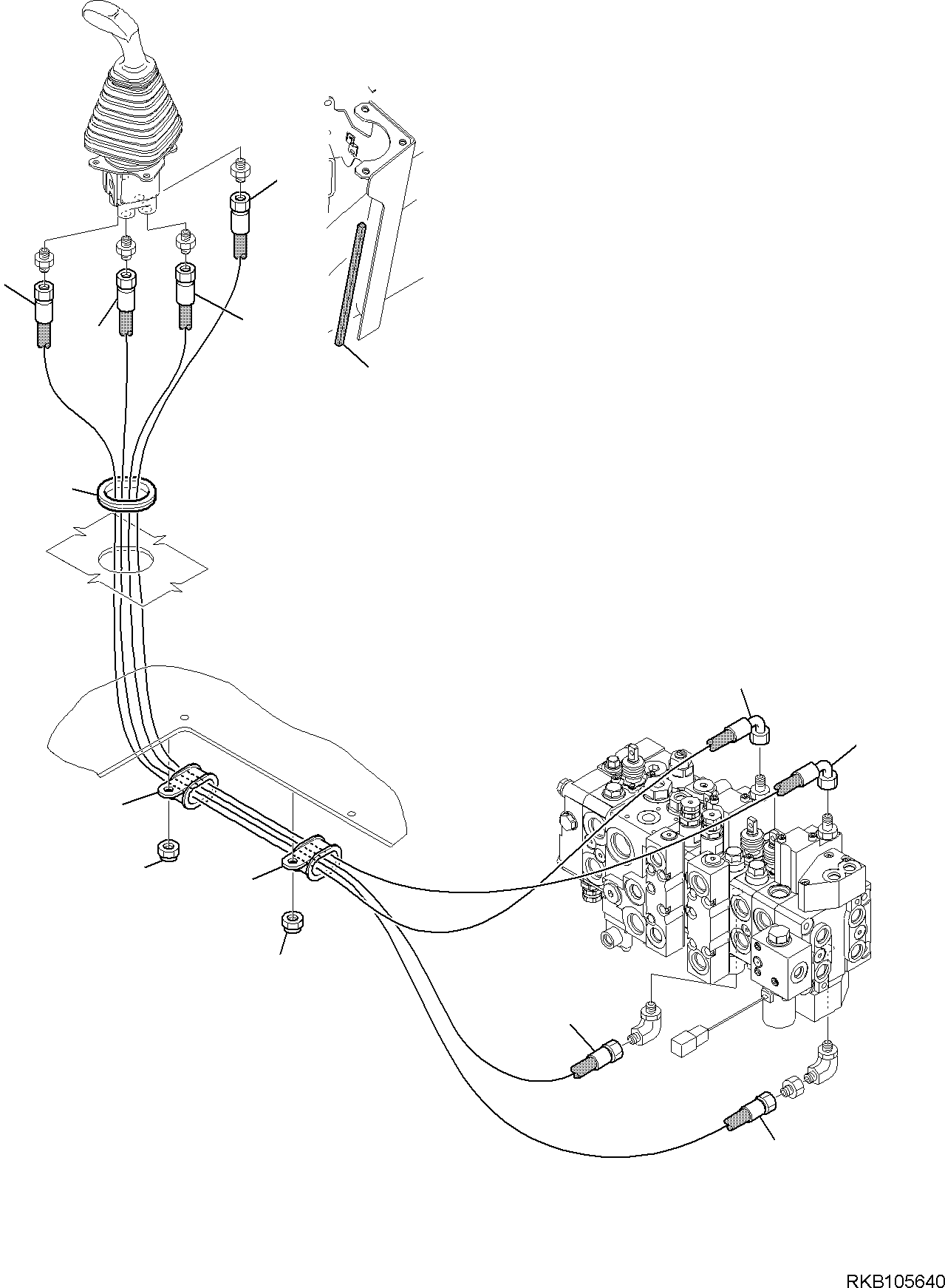 Part 60. HYDRAULIC PIPING (SERVOCONTROL LINE) (SHOVEL BUCKET LIFTING AND TIPPING LINE) [6476]