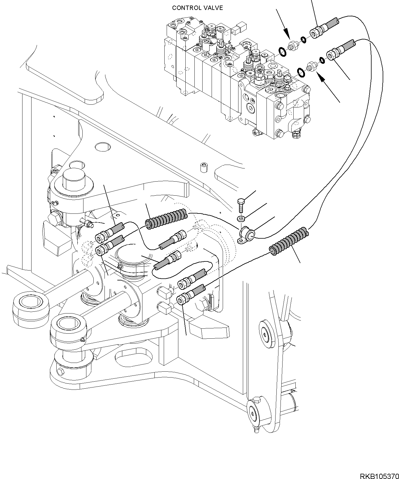 Part 79. HYDRAULIC PIPING (BOOM SWING CYLINDER LINE) [6700]