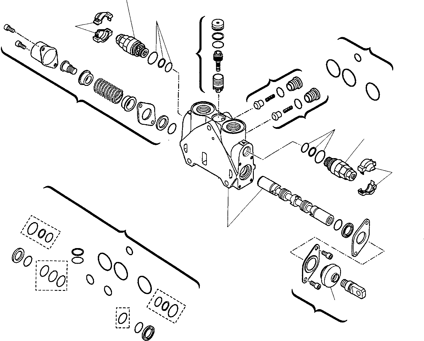 Part 13. SHOVEL CONTROL VALVE (FOR BUCKET 4 IN 1) (4/5) [6255]