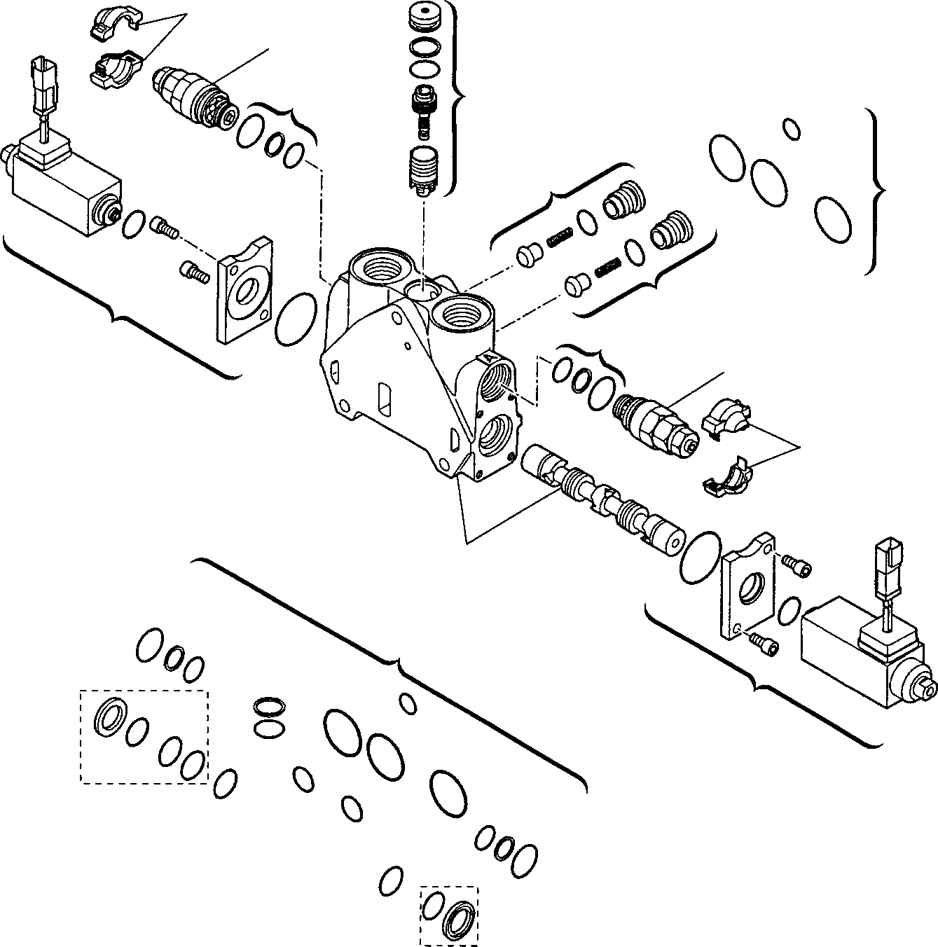 Part 14. SHOVEL CONTROL VALVE (FOR BUCKET 4 IN 1) (5/5) [6260]