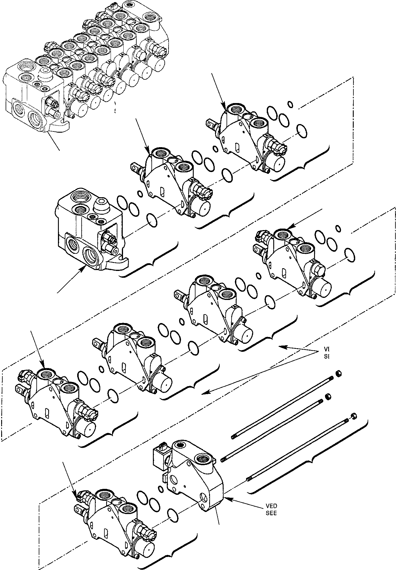 Part 25. CONTROL VALVE (7 SECTIONS) (FOR HAMMER) (1/2) [6340]