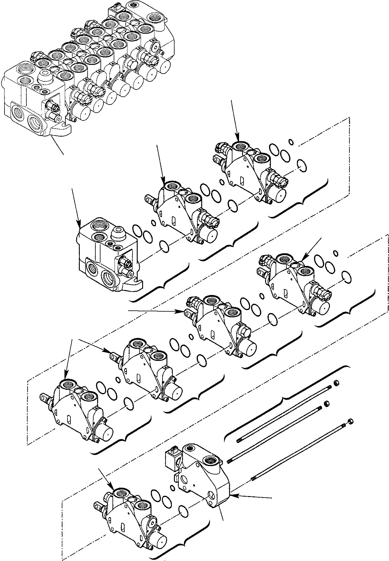 Part 27. CONTROL VALVE (7 SECTIONS) (FOR JIG ARM) (1/2) [6360]