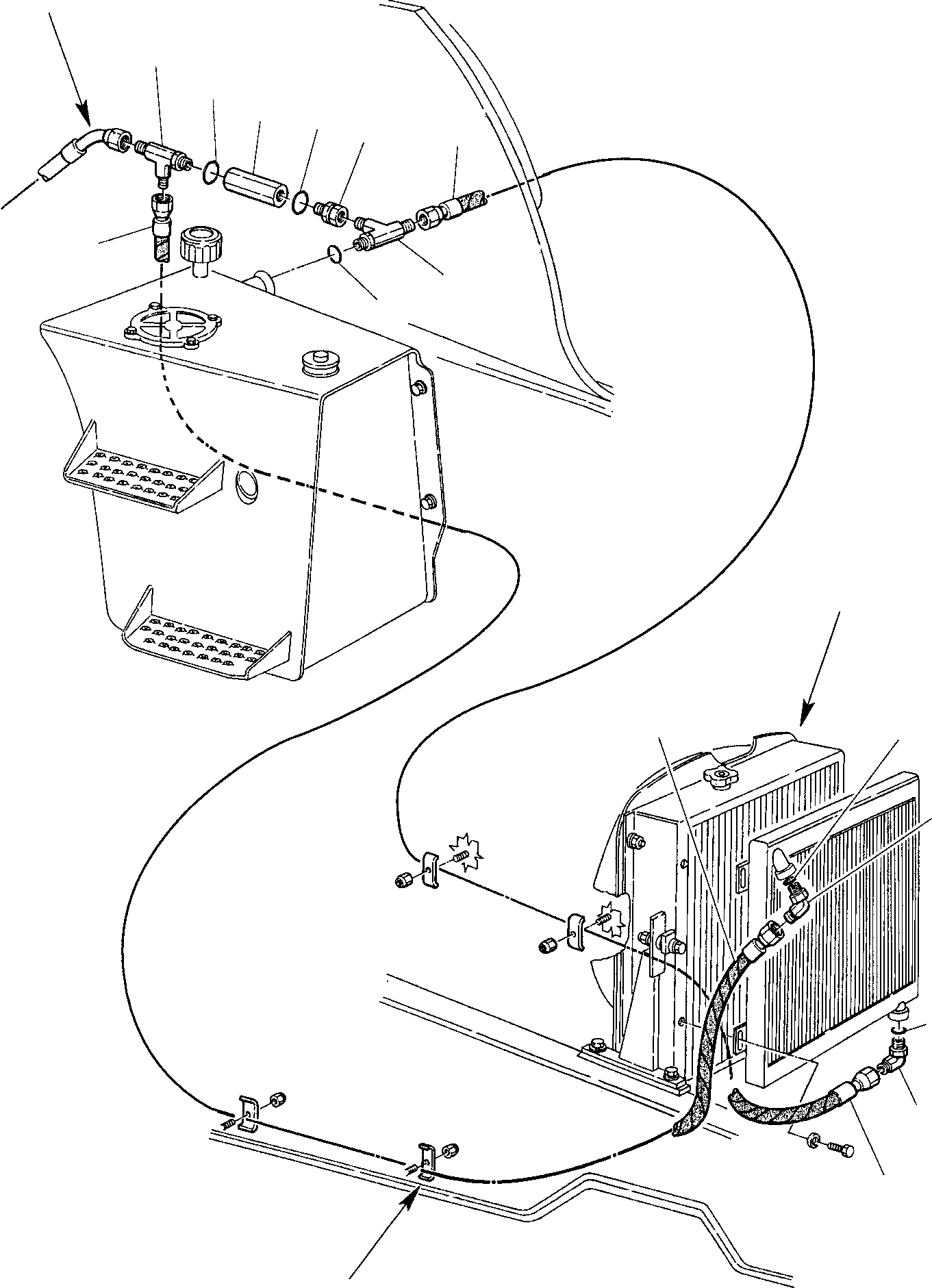 Part 35. HYDRAULIC PIPING (OIL COOLER AND RETURN LINE) (2/2) [6530]