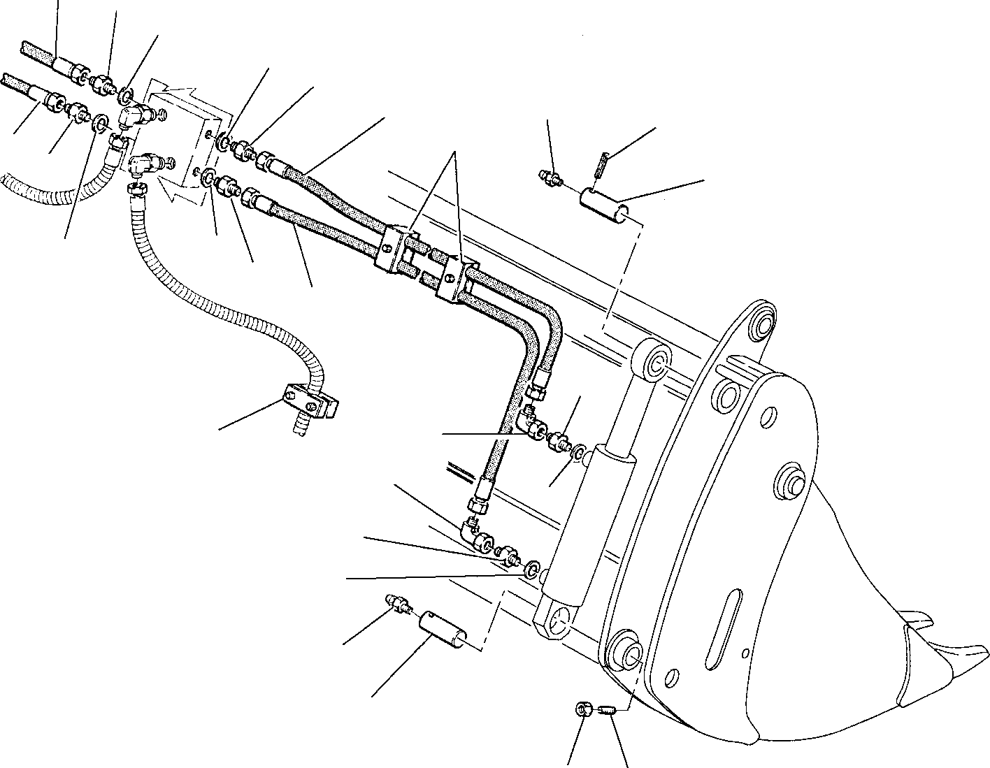 Part 47. HYDRAULIC PIPING (BUCKET - 4 IN 1 CYLINDER LINE) (2/2) [6670]