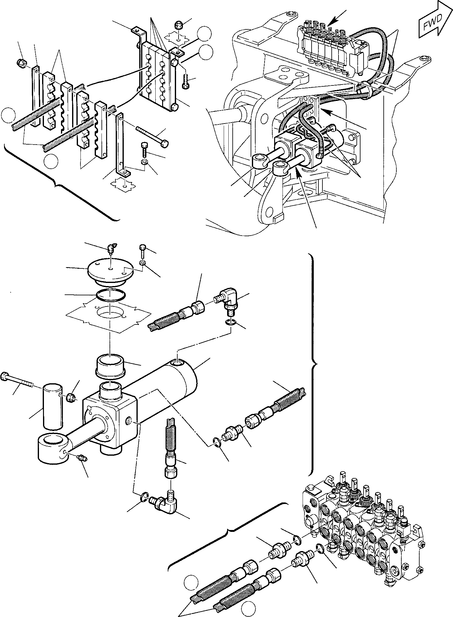 Part 48. HYDRAULIC PIPING (BOOM SWING CYLINDER LINE) [6700]