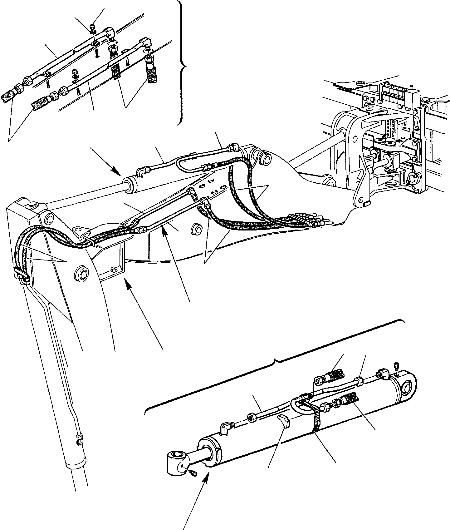 Part 56. HYDRAULIC PIPING (ARM AND BUCKET CYLINDER LINE) (FOR SIDE DIGGING BOOM) [6760]