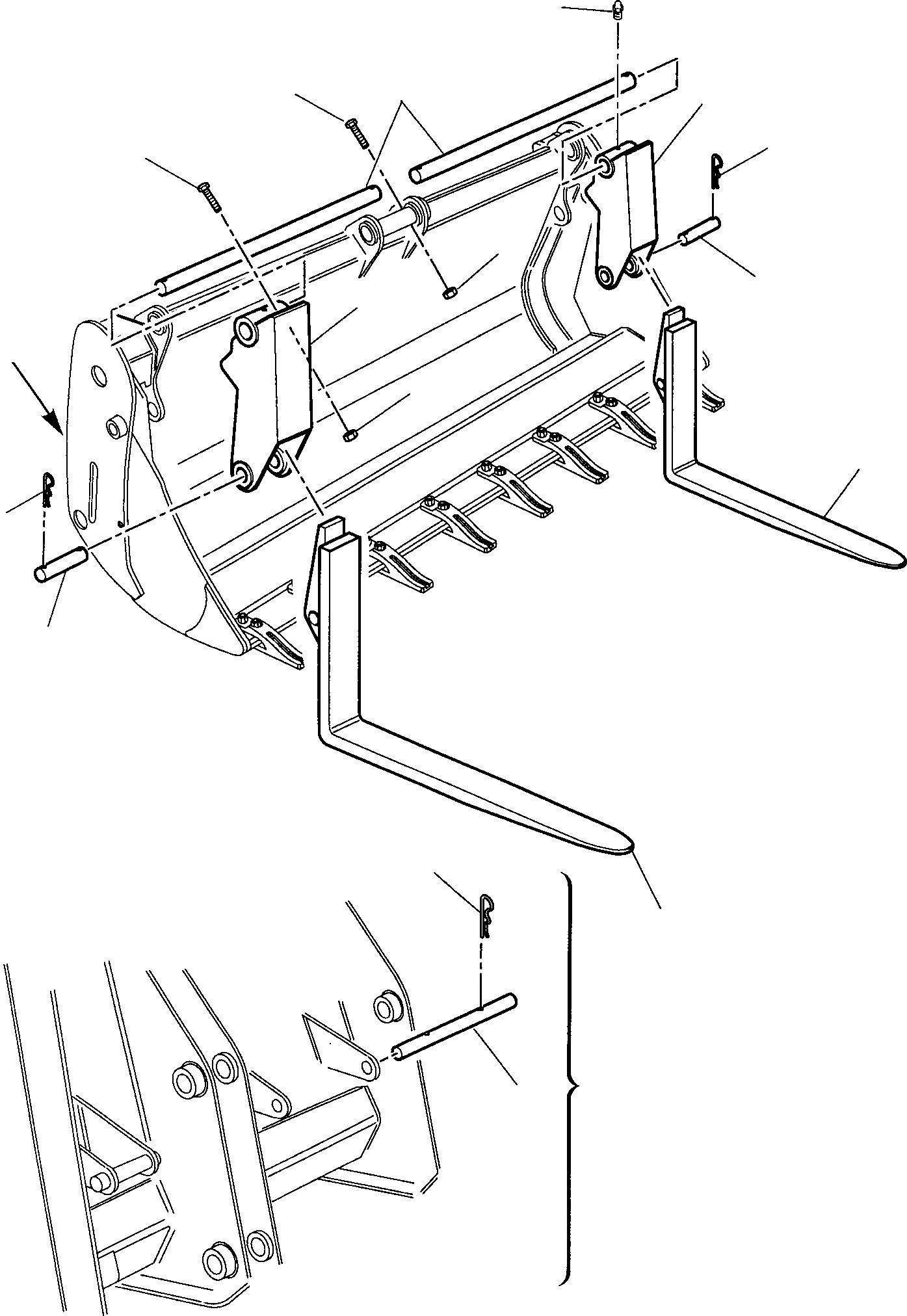 Part 6. FORK (FOR BUCKET 4 IN 1) [7060]