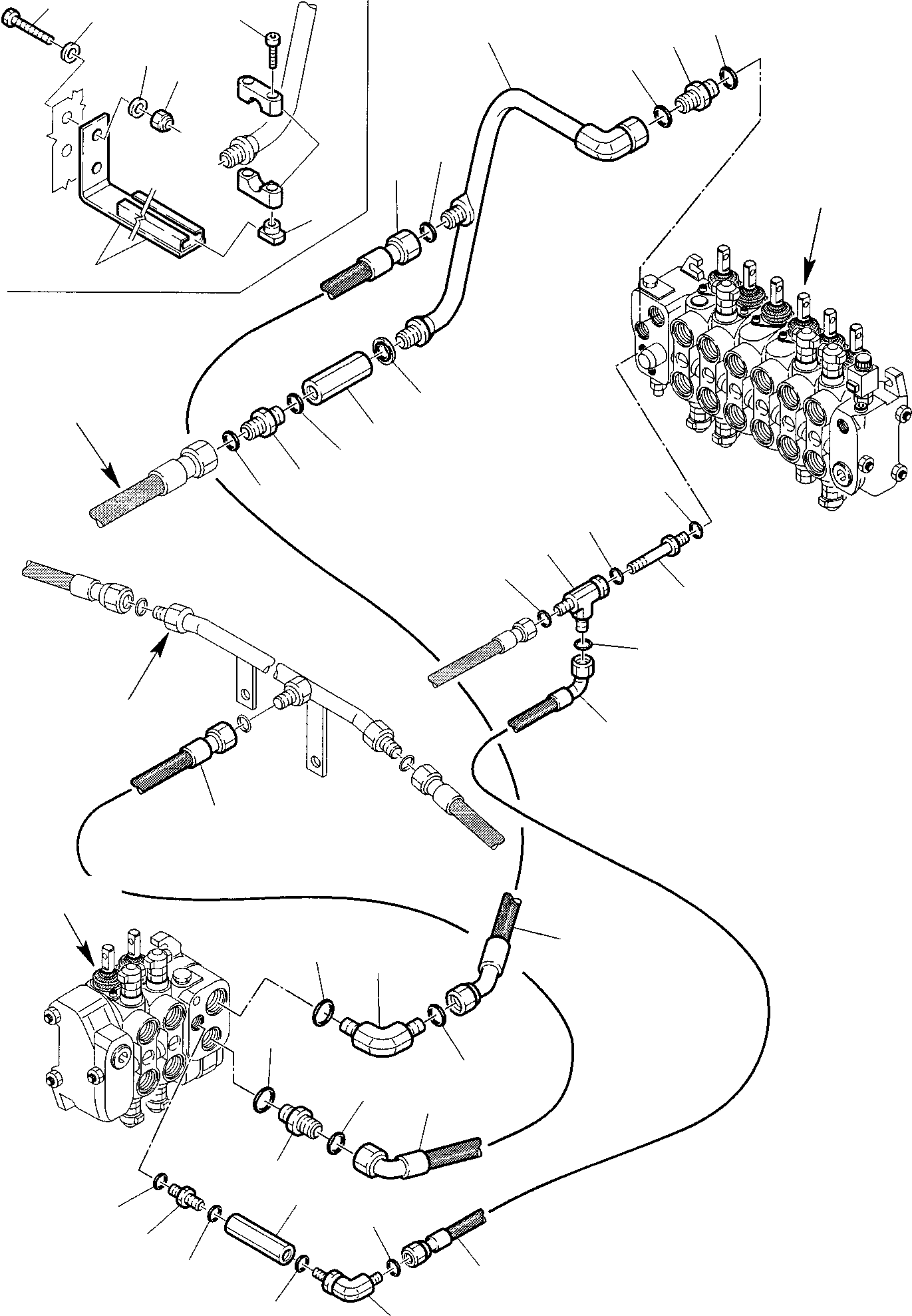 Part 36. HYDRAULIC PIPING (OIL COOLER AND RETURN LINE) (1/2) [6520]