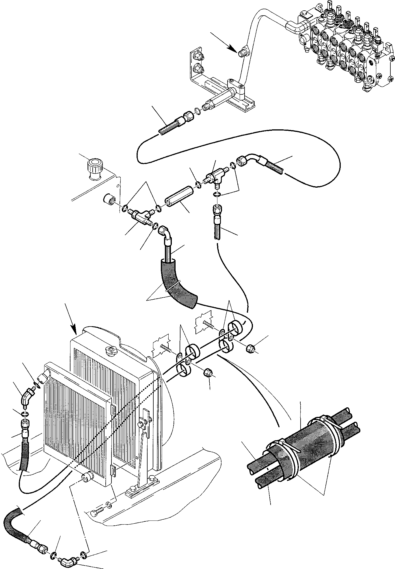 Part 37. HYDRAULIC PIPING (OIL COOLER AND RETURN LINE) (2/2) [6530]